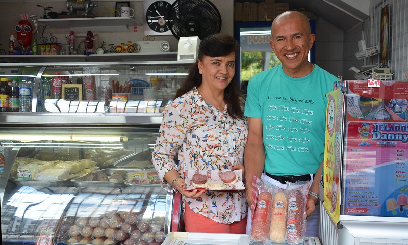 Edgar Fernando Barrios y Olga Patricia Tovar Dueños de Salsamentaria Tovar